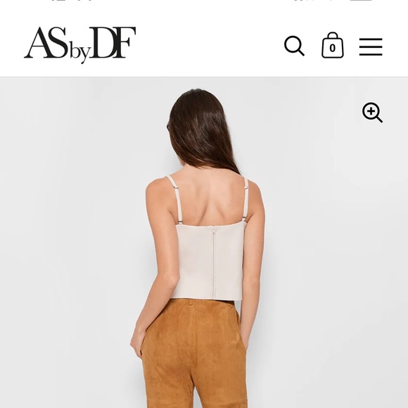 AS by DF recycled leather cami L - Picture 2 of 5